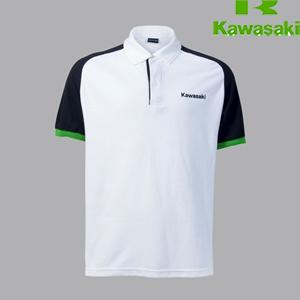 KAWASAKI POLO-SHIRT WHT-GRY