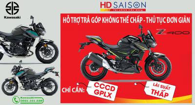 Kawasaki Z400 2023, Chính hãng, Giá Rẻ, NK Thái Lan
