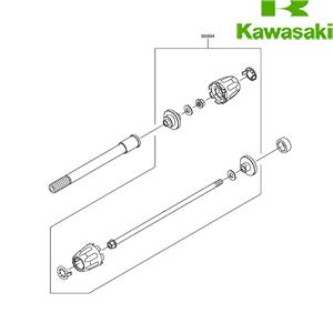KIT,FRONT AXLE SLIDER Z - Z1000