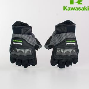 MESH PROTECTION  HALF FINGER GLOVE GRY