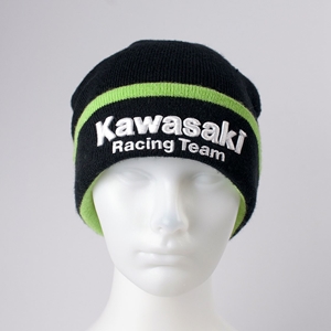 MỦ LEN ĐUA XE KAWASAKI MÀU ĐEN