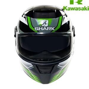 SHARK-HELMET(KAWASAKI)BLK/GRN/WHT
