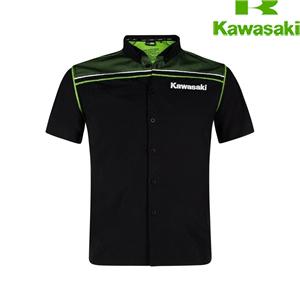 SPORTS SHIRT SHORT SLEEVE (Black / Lime Green)
