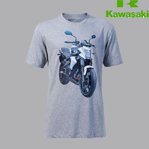 T-SHIRT KAWASAKI BLUE-ER6n L-GREY