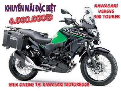 Tặng Voucher Khuyến mãi trị giá 6.000.000đ khi mua online Versys-x 300ABS 2021 tại Kawasaki Motorrock