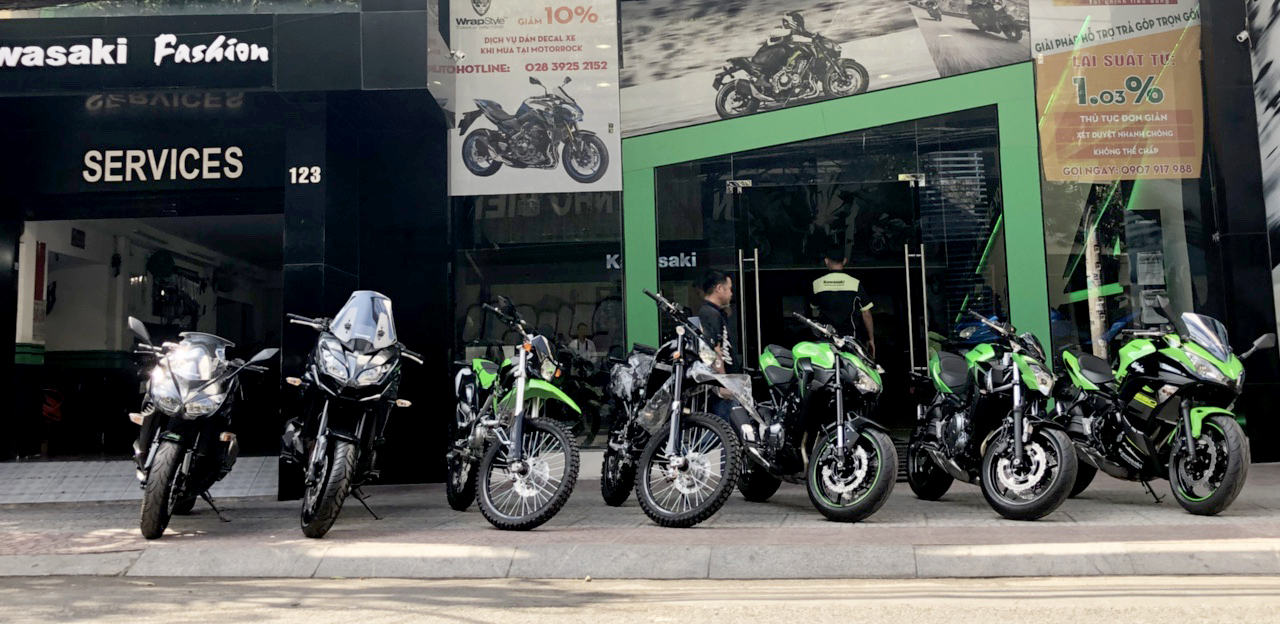 Kawasaki motorrock showroom