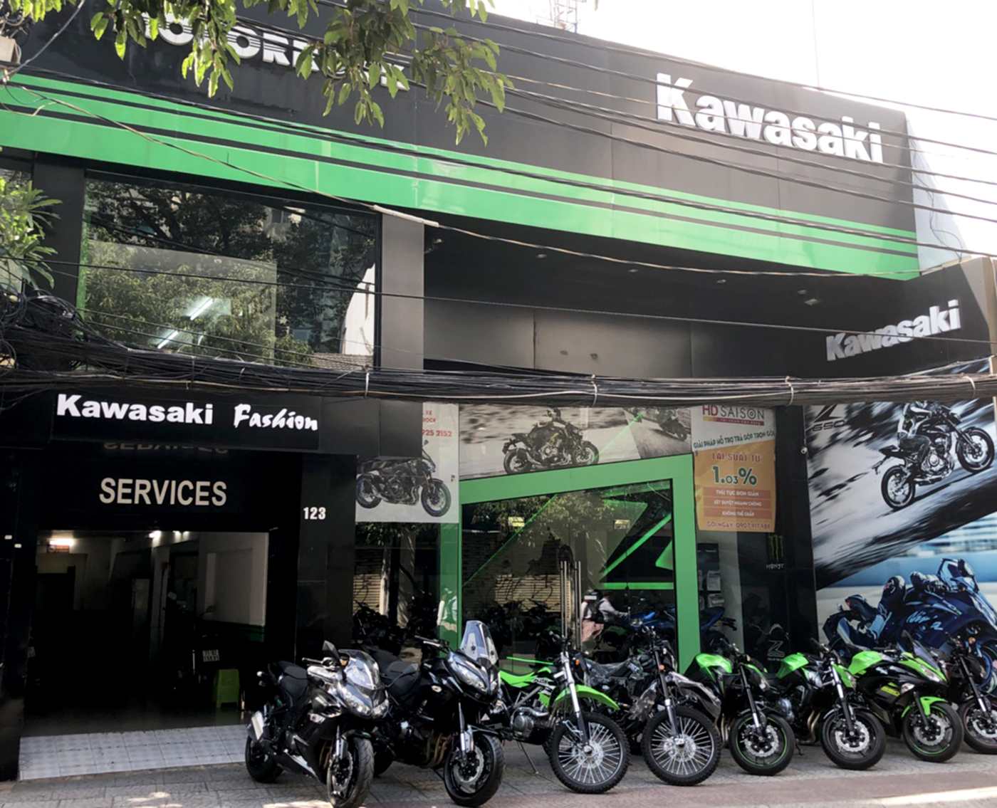 Showroom Kawasaki Motorrock Quận 1 HCM