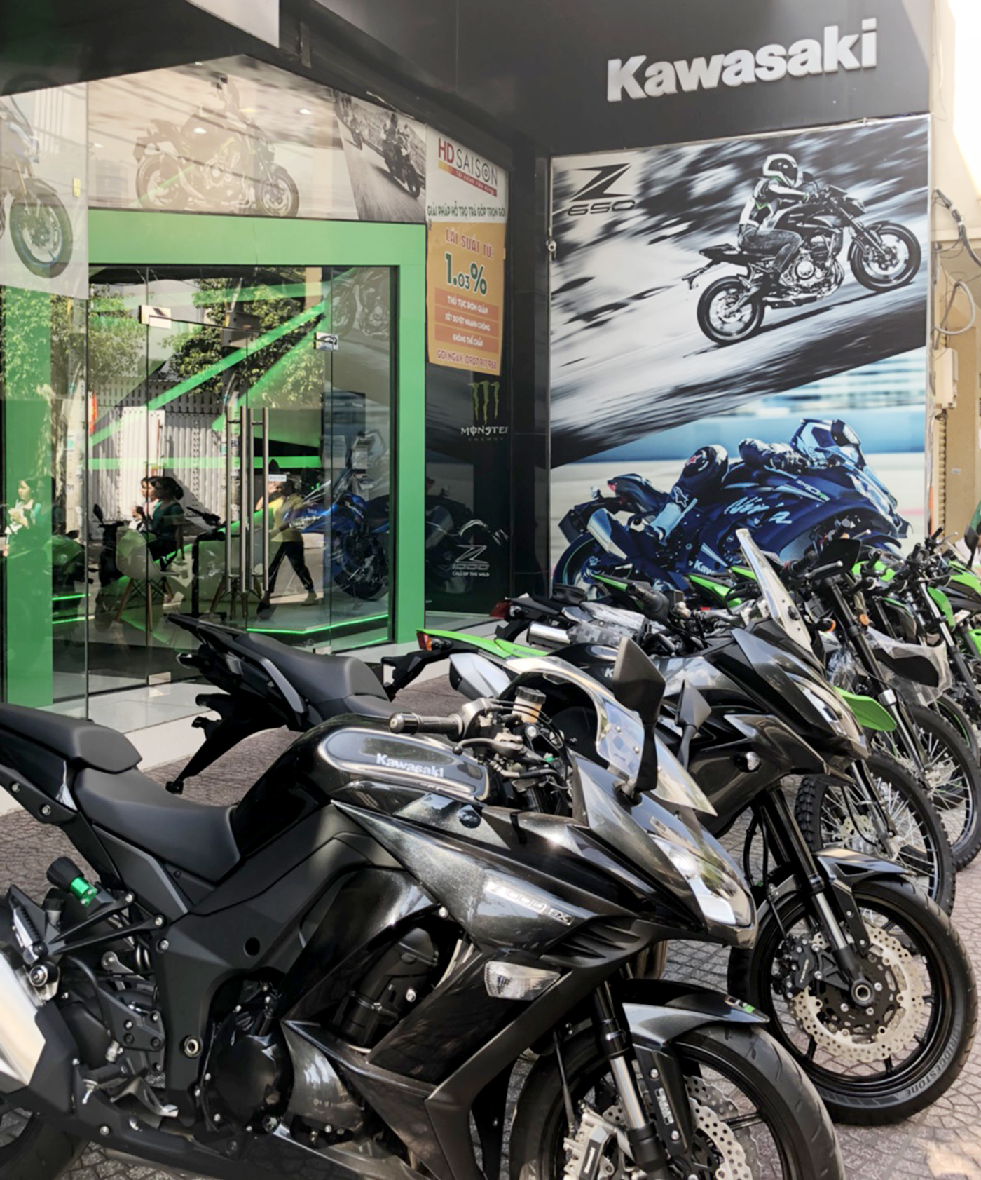 Showroom Kawasaki Motorrock Quận 1 HCM